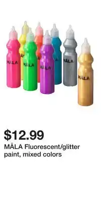 IKEA MÅLA Fluorescent/glitter paint, mixed colors offer