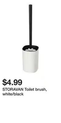 IKEA STORAVAN Toilet brush, white/black offer