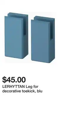 IKEA LERHYTTAN Leg for decorative toekick, blu offer