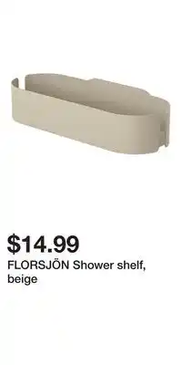 IKEA FLORSJÖN Shower shelf, beige offer