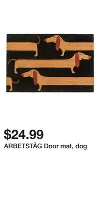 IKEA ARBETSTÅG Door mat, dog offer
