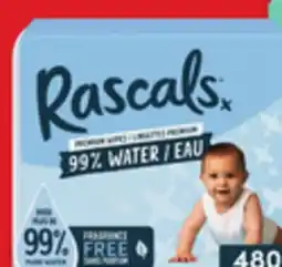 Walmart Rascals premium wipes 480s-576s offer