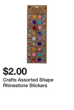 Dollarama Crafts Assorted Shape Rhinestone Stickers offer