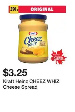 Dollarama Kraft Heinz CHEEZ WHIZ Cheese Spread offer