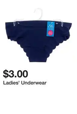 Dollarama Ladies' Underwear offer