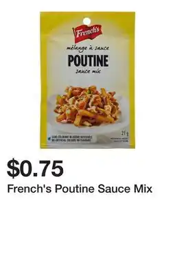 Dollarama French's Poutine Sauce Mix offer