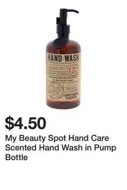 Dollarama My Beauty Spot Hand Care Scented Hand Wash in Pump Bottle offer