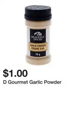 Dollarama D Gourmet Garlic Powder offer