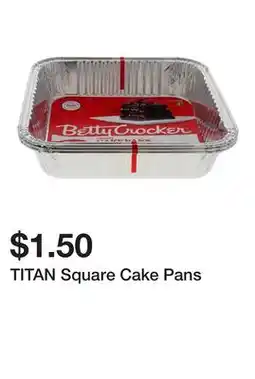 Dollarama TITAN Square Cake Pans offer