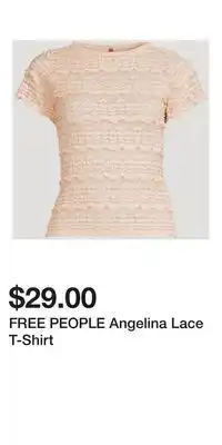 Holt Renfrew FREE PEOPLE Angelina Lace T-Shirt offer