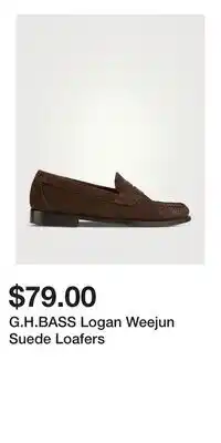 Holt Renfrew G.H.BASS Logan Weejun Suede Loafers offer