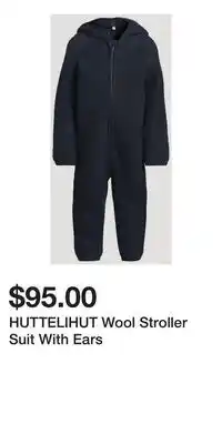 Holt Renfrew HUTTELIHUT Wool Stroller Suit With Ears offer