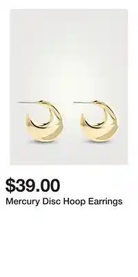Holt Renfrew Mercury Disc Hoop Earrings offer