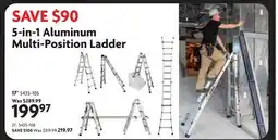 Home Hardware 5-in-1 Aluminum Multi-Position Ladder offer