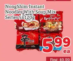 Fresh Value NongShim Instant Noodles With Soup Mix Series offer