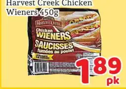 Fresh Value Harvest Creek Chicken Wieners offer