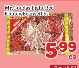 Fresh Value Mr. Goudas Light Red Kidney Beans 4 Lbs offer