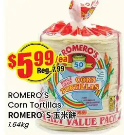 Btrust Supermarket ROMERO'S Corn Tortillas offer