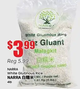 Btrust Supermarket NARRA White Glutinous Rice offer