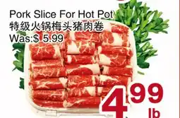 First Choice Supermarket Pork Slice For Hot Pot offer