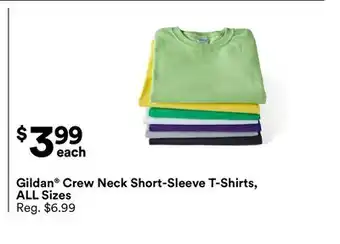 Michaels Gildan Crew Neck Short-Sleeve T-Shirts, ALL Sizes offer