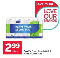 Rexall SAVVY Paper Towels offer