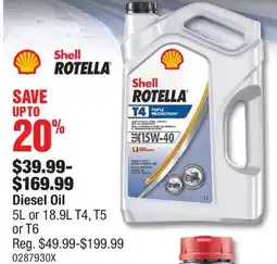 PartSource Shell Rotella Diesel Oil offer