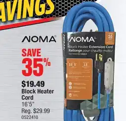 PartSource NOMA Block Heater Cord offer