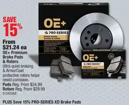 PartSource OE+ Premium Brake Pads & Rotors offer