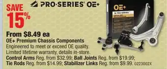 PartSource OE+ Premium Chassis Components offer
