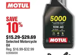 PartSource MOTUL Selected Motorcycle Oil offer