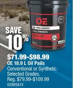 PartSource OE 18.9 L Oil Pails offer