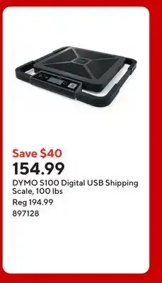Staples DYMO S100 Digital USB Shipping Scale, 100 lbs offer