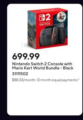 Staples Nintendo Switch 2 Console with Mario Kart World Bundle - Black offer
