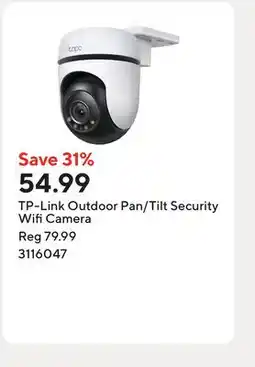 Staples TP-Link Outdoor Pan/Tilt Security Wifi Camera offer