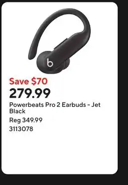 Staples Powerbeats Pro 2 Earbuds - Jet Black offer