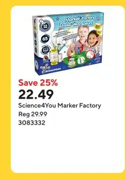 Staples Science4You Marker Factory offer