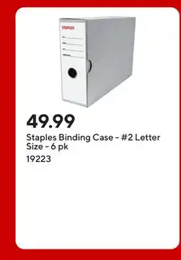 Staples Staples Binding Case - #2 Letter Size offer