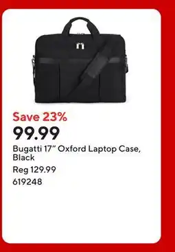 Staples Bugatti 17 Oxford Laptop Case, Black offer