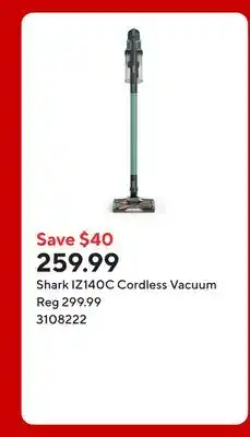 Staples Shark IZ140C Cordless Vacuum offer