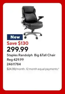 Staples Staples Randolph Big &Tall Chair offer