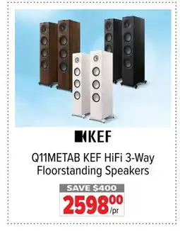 2001 Audio Video Q11METAB KEF HiFi 3-Way Floorstanding Speakers offer