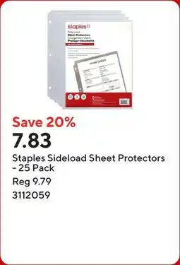 Staples Staples Sideload Sheet Protectors offer