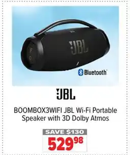 2001 Audio Video BOOMBOX3WIFI JBL Wi-Fi Portable Speaker with 3D Dolby Atmos offer
