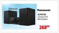 2001 Audio Video SCPM700 PANASONIC Compact Hi-Fi Micro System offer