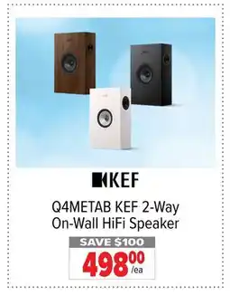 2001 Audio Video Q4METAB KEF 2-Way On-Wall HiFi Speaker offer