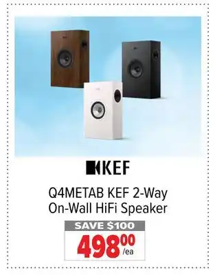 2001 Audio Video Q4METAB KEF 2-Way On-Wall HiFi Speaker offer