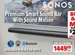 2001 Audio Video ARCULTRABW SONOS Premium Smart Sound Bar & With Sound Motion offer