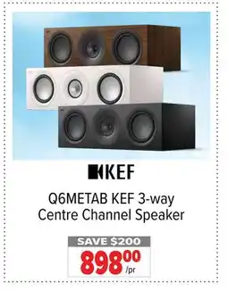2001 Audio Video Q6METAB KEF 3-way Centre Channel Speaker offer
