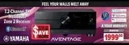 2001 Audio Video RXA4A 7.2-Channel 8KL MusicCast Zone 2 Receiver offer